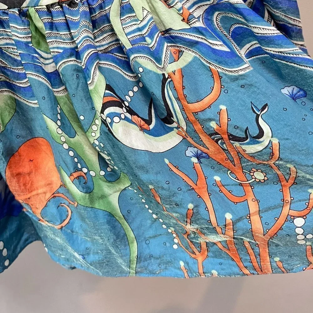 Eryn Brinie Anthropologie Ocean‎ Theme Skirt- Size Small